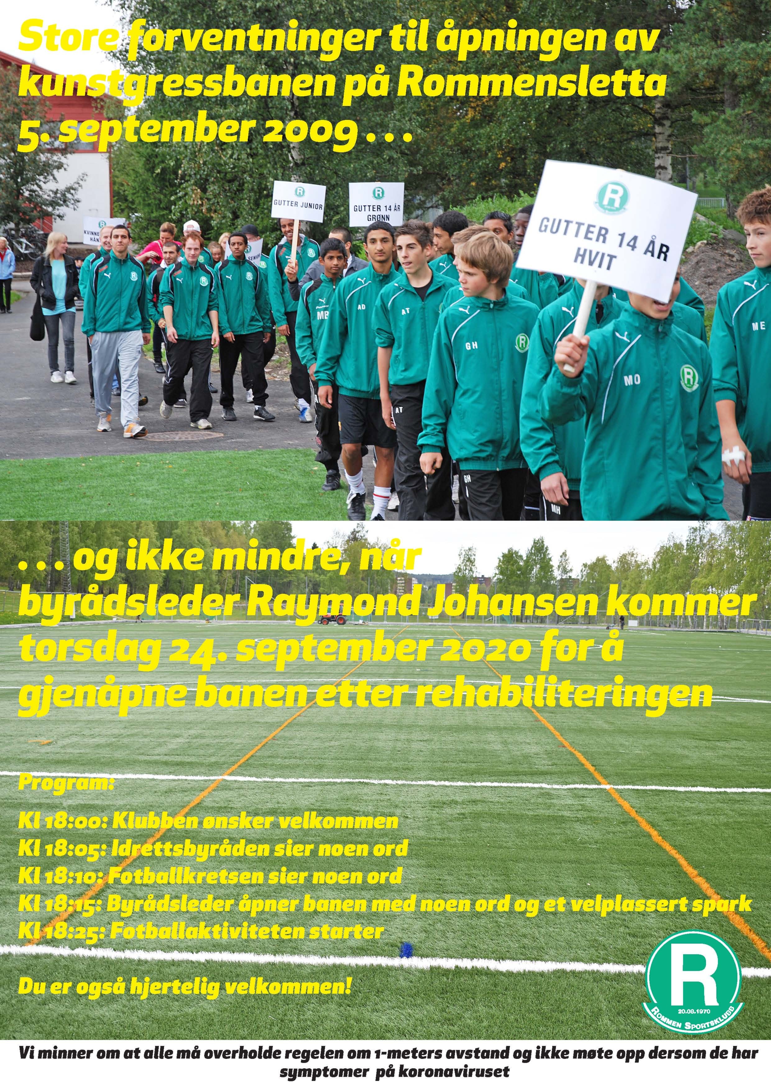 Offisiell åpning av Rommensletta kunstgressbane